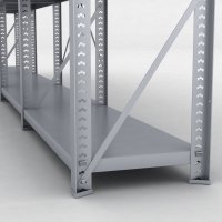 Stahlregal 4 Felder mit 6 Fachböden