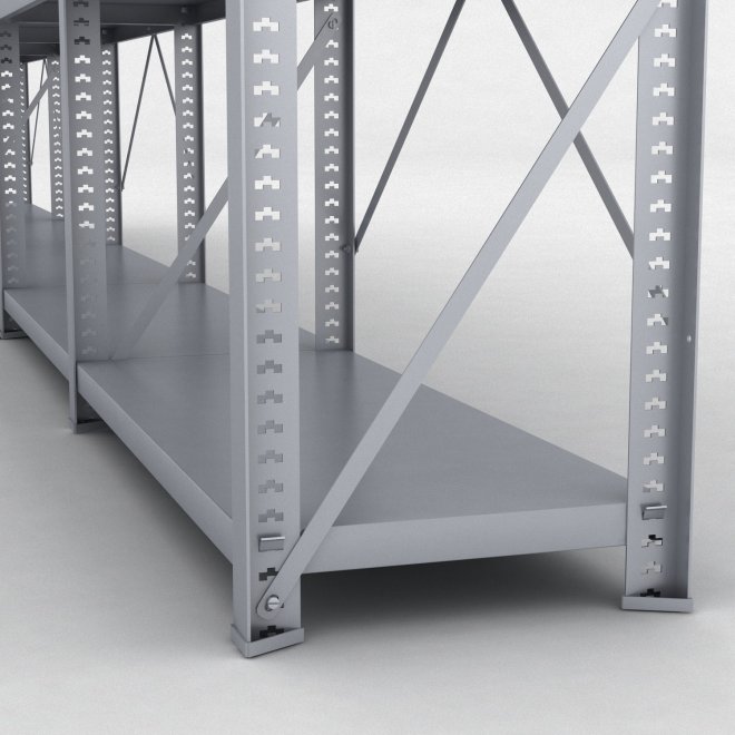 Stlhylla H: 240 x L: 505 x D: 60 cm