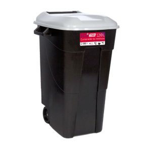 Affaldsbeholder 120 Liter i sort m, Grt Lg