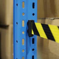 Absperrband, magnetisch, in schwarz und gelb