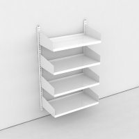 Wandregal 1 Feld mit 4 Böden