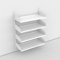 Wandregal 1 Feld mit 4 Bden