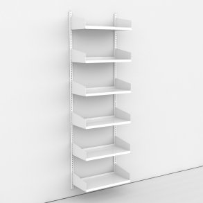 Wandregal 1 Feld mit 6 Böden