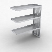 Fachbodenregal-Anbaufeld mit 3 Bden