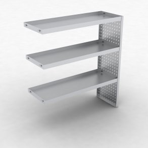 Fachbodenregal-Anbaufeld mit 3 Bden