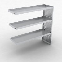 Fachbodenregal-Anbaufeld mit 3 Böden