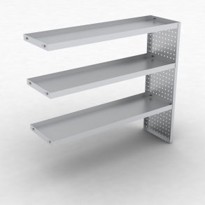 Fachbodenregal-Anbaufeld mit 3 Bden