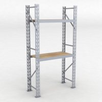 Lagerregal 1 Feld mit 2 Böden