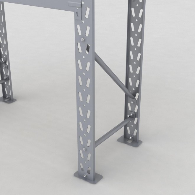 Lagerregal 1 Feld mit 2 Böden