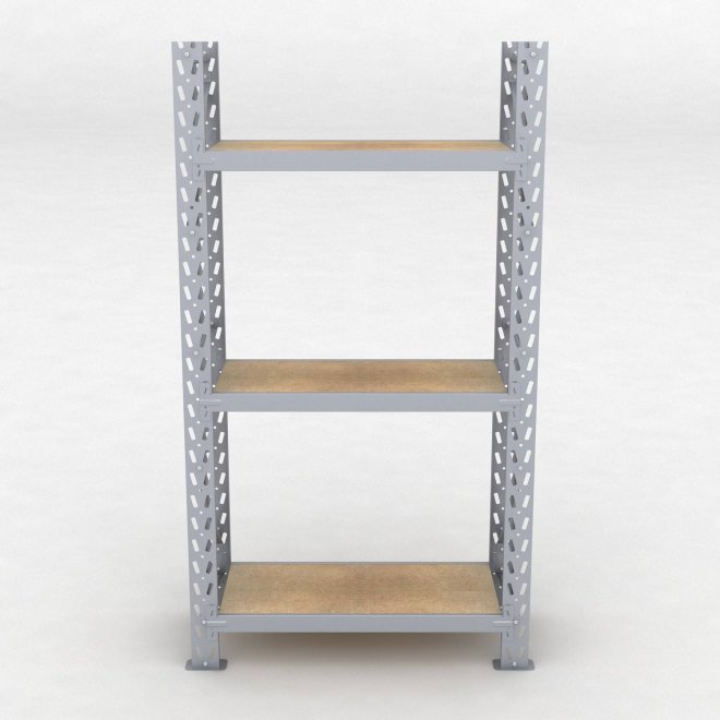 Lagerregal 1 Feld mit 3 Böden