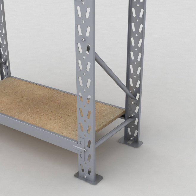 Lagerregal 1 Feld mit 3 Böden