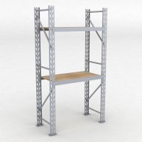 Lagerregal 1 Feld mit 2 Böden