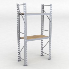 Lagerregal 1 Feld mit 2 Böden