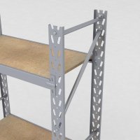 Lagerregal 1 Feld mit 2 Böden