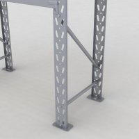 Lagerregal 1 Feld mit 2 Böden