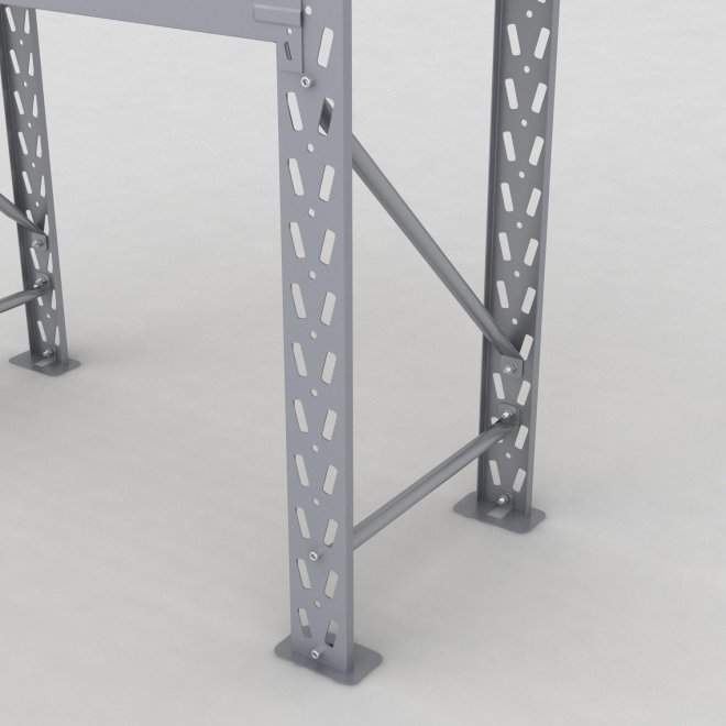 Lagerregal 1 Feld mit 2 Böden