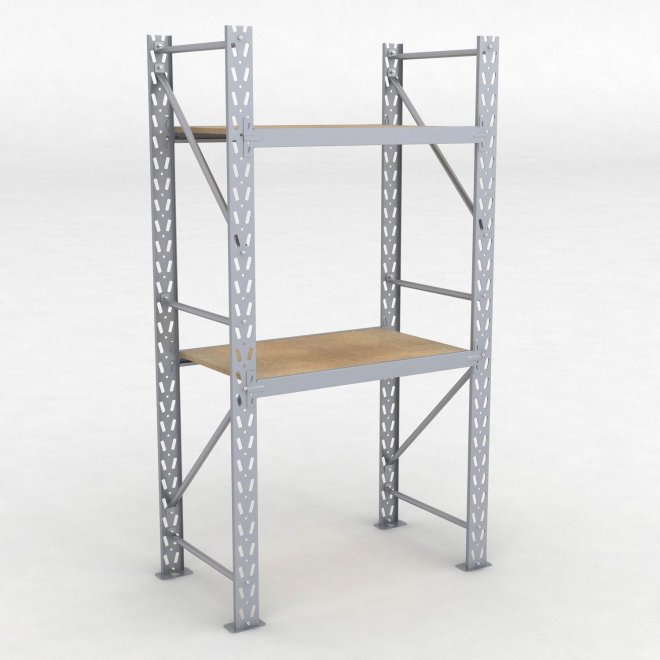 Lagerregal 1 Feld mit 2 Bden