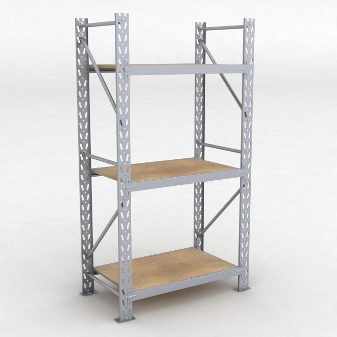 Lagerregal 1 Feld mit 3 Bden