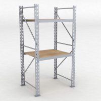 Lagerregal 1 Feld mit 2 Bden