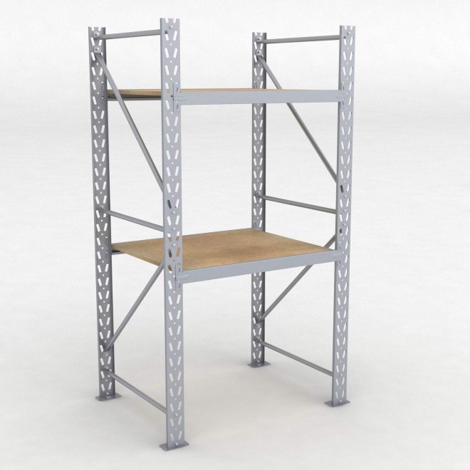 Lagerregal 1 Feld mit 2 Bden