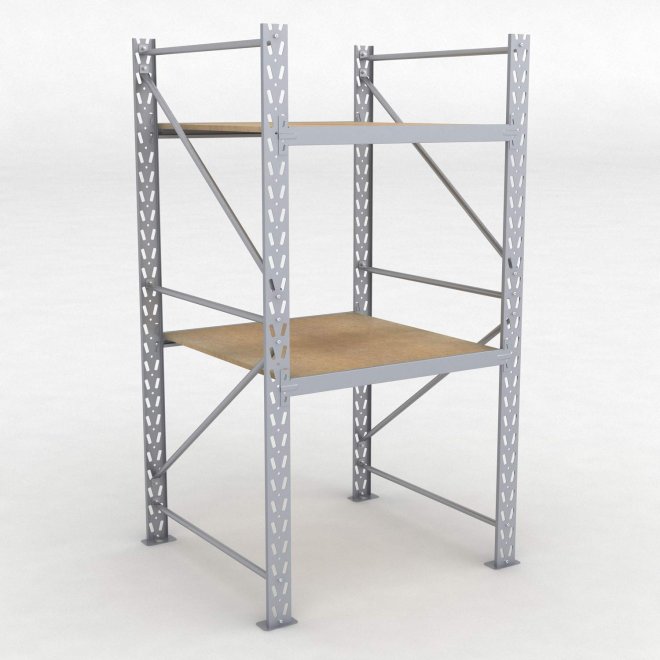 Lagerregal 1 Feld mit 2 Bden