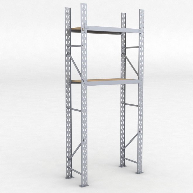 Lagerregal 1 Feld mit 2 Bden