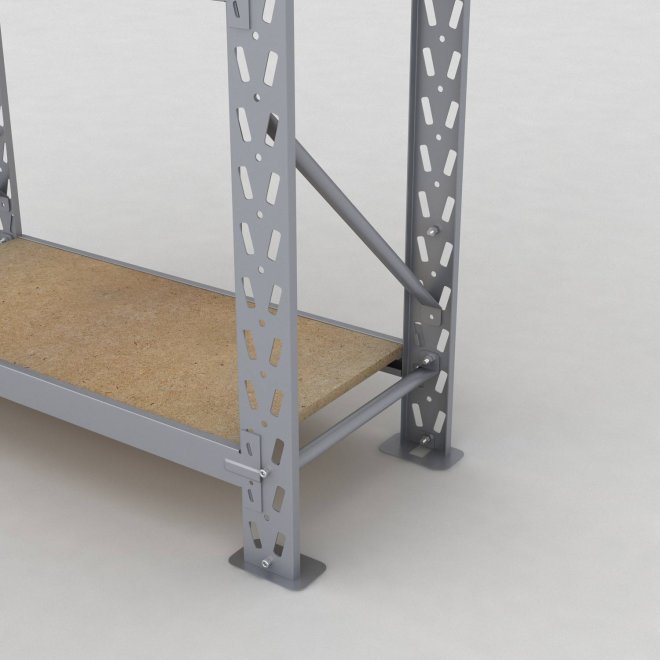 Lagerregal 1 Feld mit 4 Böden