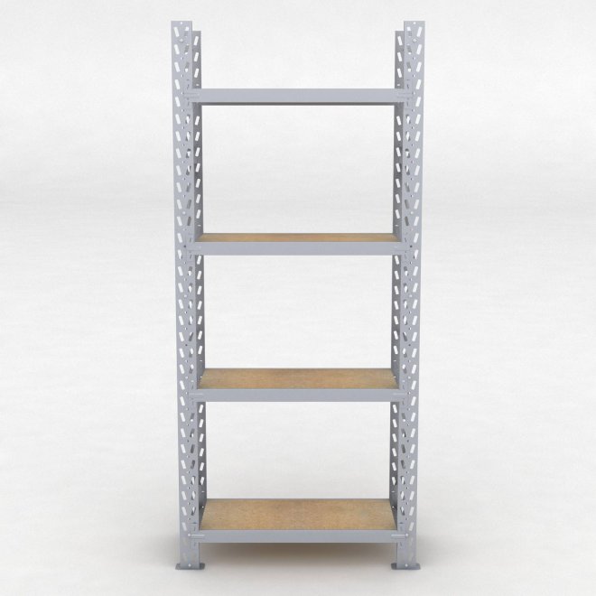Lagerregal 1 Feld mit 4 Böden