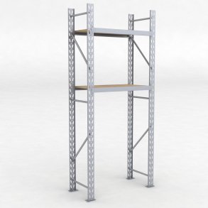 Lagerregal 1 Feld mit 2 Böden