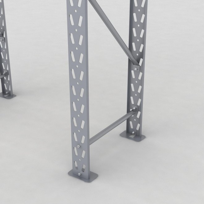 Lagerregal 1 Feld mit 2 Böden