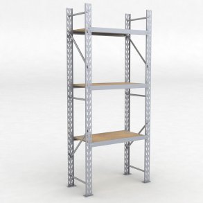 Lagerregal 1 Feld mit 3 Böden