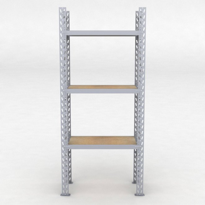 Lagerregal 1 Feld mit 3 Böden