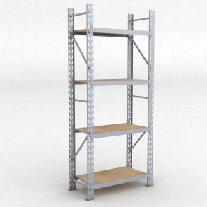 Lagerregal 1 Feld mit 4 Böden