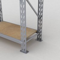 Lagerregal 1 Feld mit 4 Böden