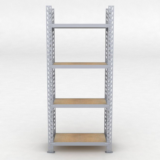 Lagerregal 1 Feld mit 4 Böden