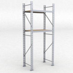 Lagerregal 1 Feld mit 2 Böden
