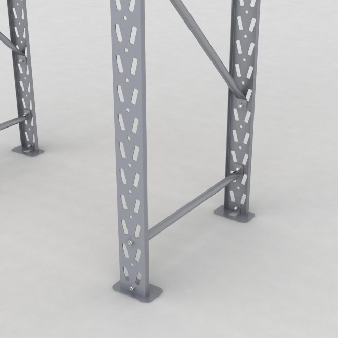 Lagerregal 1 Feld mit 2 Böden