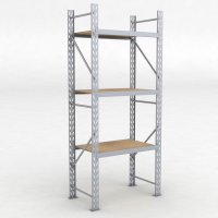Lagerregal 1 Feld mit 3 Böden