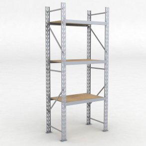 Lagerregal 1 Feld mit 3 Böden
