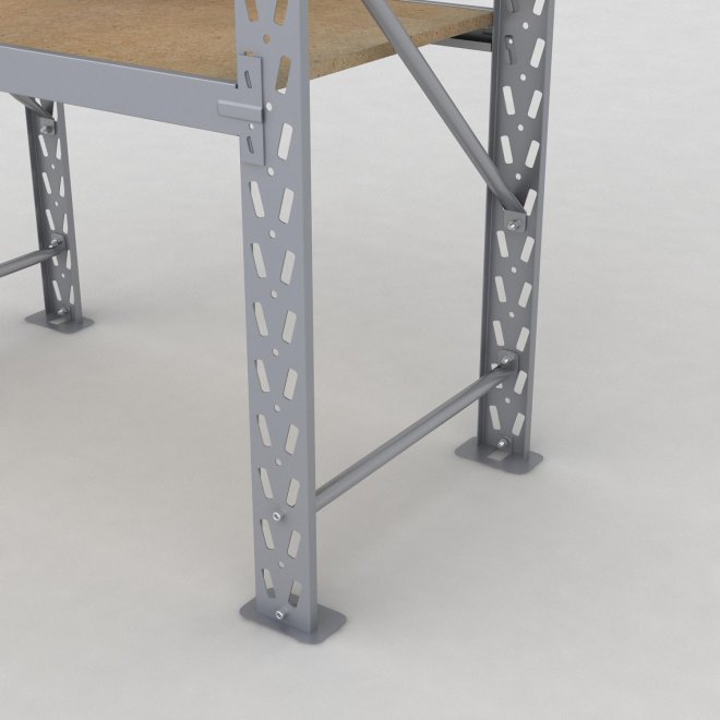 Lagerregal 1 Feld mit 3 Böden