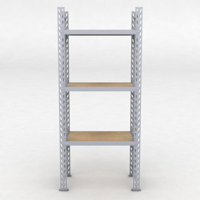 Lagerregal 1 Feld mit 3 Böden