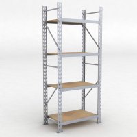 Lagerregal 1 Feld mit 4 Böden
