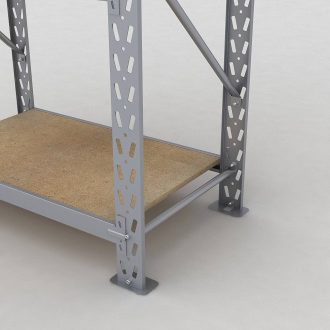 Lagerregal 1 Feld mit 4 Böden