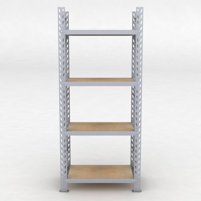 Lagerregal 1 Feld mit 4 Böden