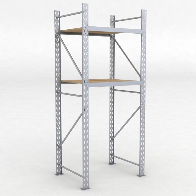 Lagerregal 1 Feld mit 2 Bden