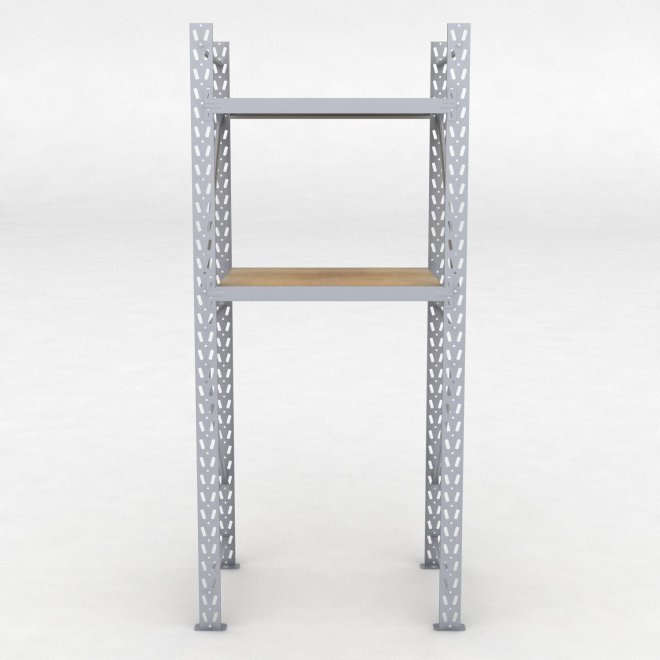 Lagerregal 1 Feld mit 2 Bden