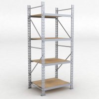 Lagerregal 1 Feld mit 4 Bden