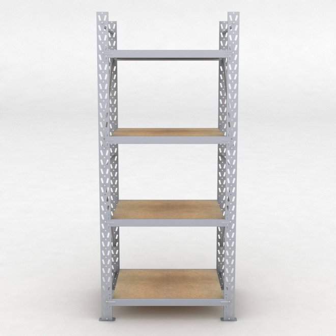 Lagerregal 1 Feld mit 4 Bden