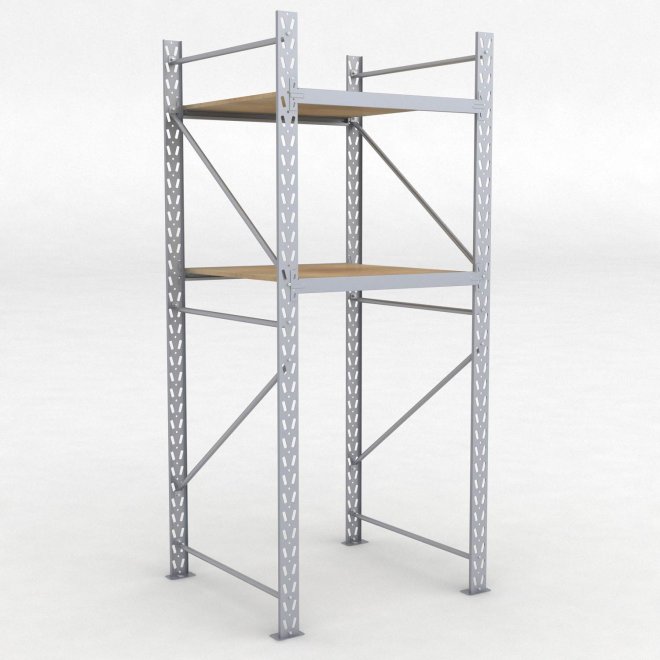 Lagerregal 1 Feld mit 2 Bden