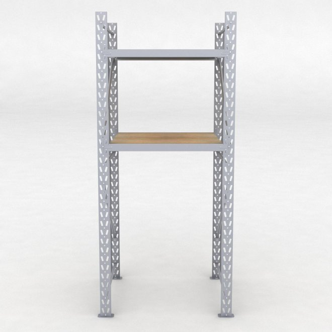 Lagerregal 1 Feld mit 2 Bden